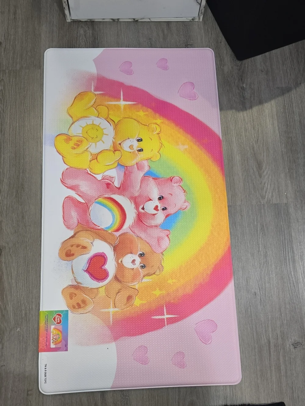 Care Bears Rainbow & Hearts Trio Kitchen Floor Mat